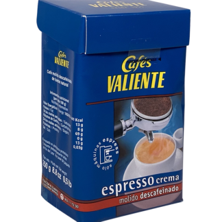 Café Valiente espresso descafeinado molido - 250g